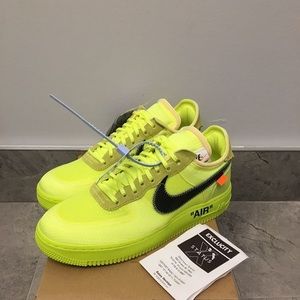 Nike “OffWhite” Air forces (lime green)
